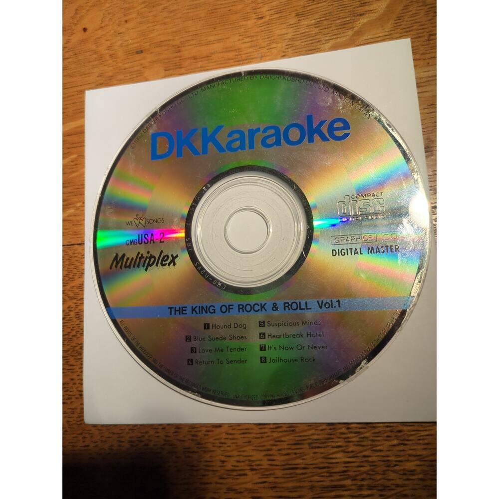 DKKaraoke THE KING OF ROCK & ROLL Vol.1 Disc Only